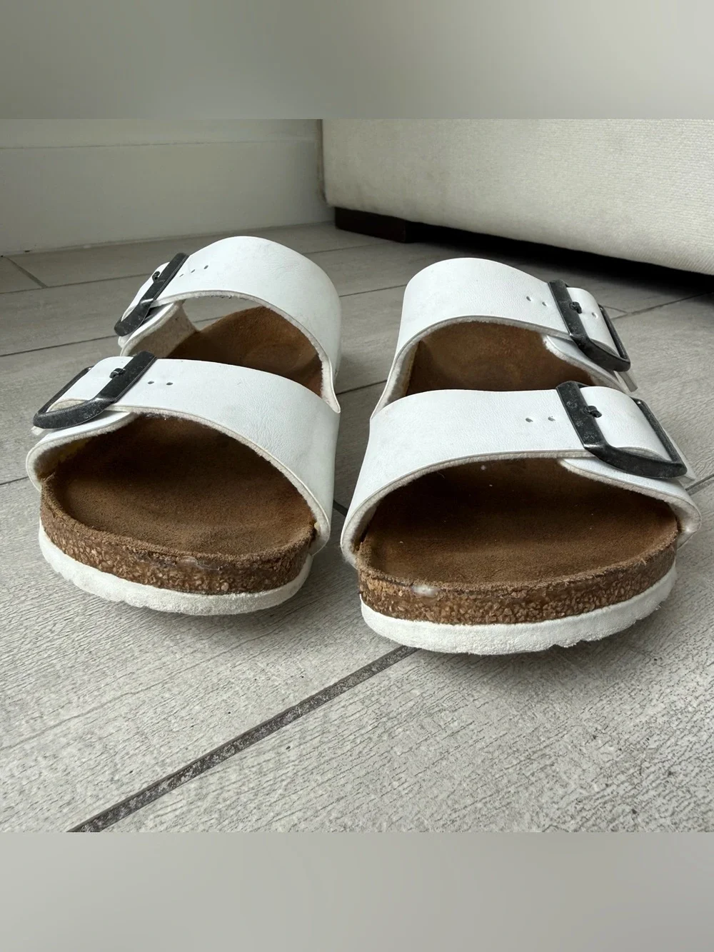 Birkenstock Kids Arizona white Birko-Flor